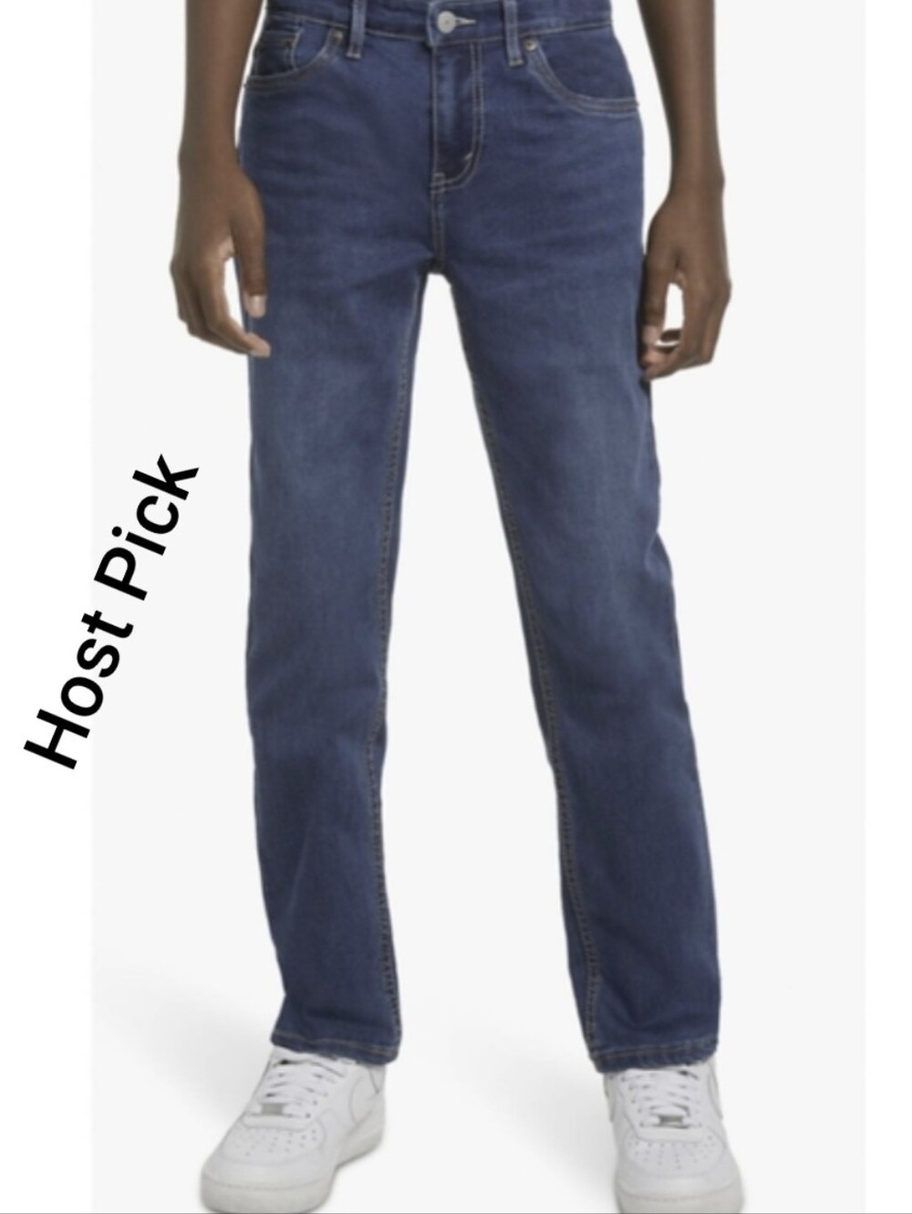 Boy's Levis's 505 Straight Leg Jeans Size 14 Regular BLUE DENIM